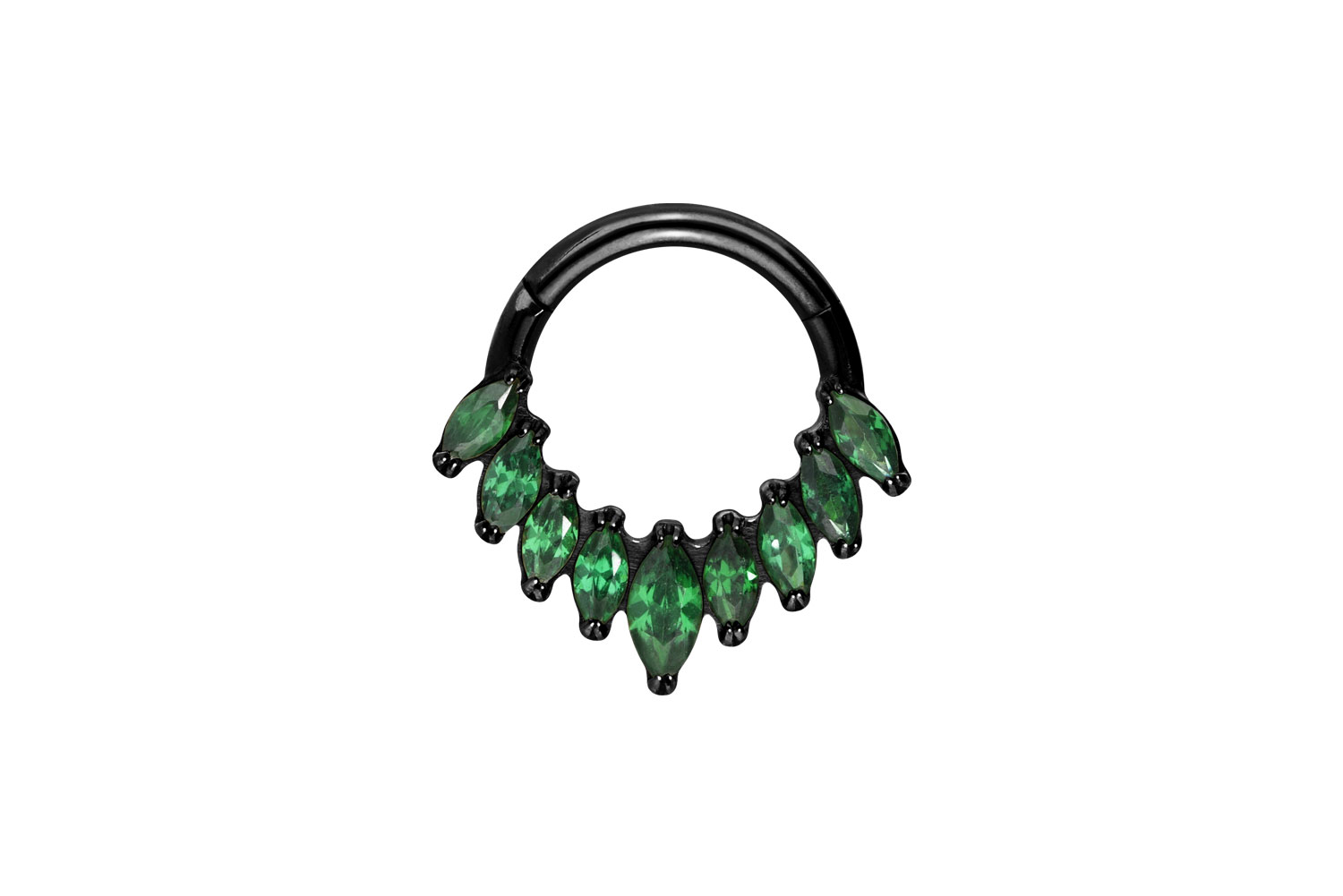Titan Segmentring Clicker 9 EINGEFASSTE KRISTALLE